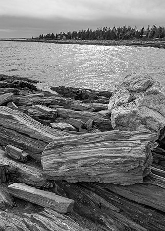 Pemaquid Rocks and Sun