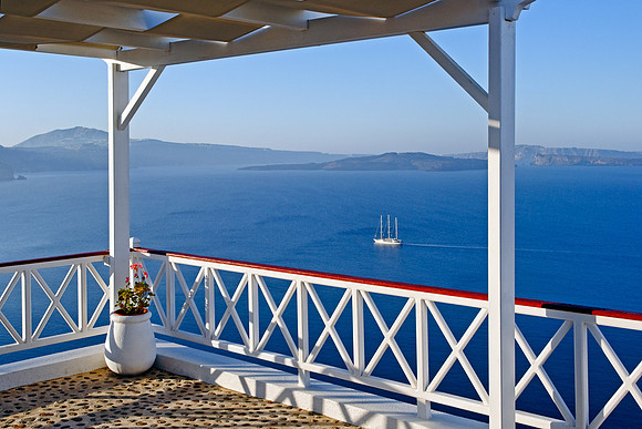 Porch View, Santorini