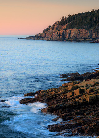 Otter Cliffs and Shore Sunrise